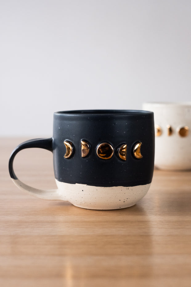 18k gold moon onyx mug