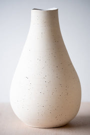 Limited Tall Round Vase in Raw Speckle