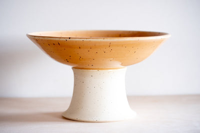 Limited Speckle Pedestal Fruit Bowl